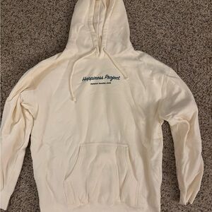 Cream Happiness Project Hoodie